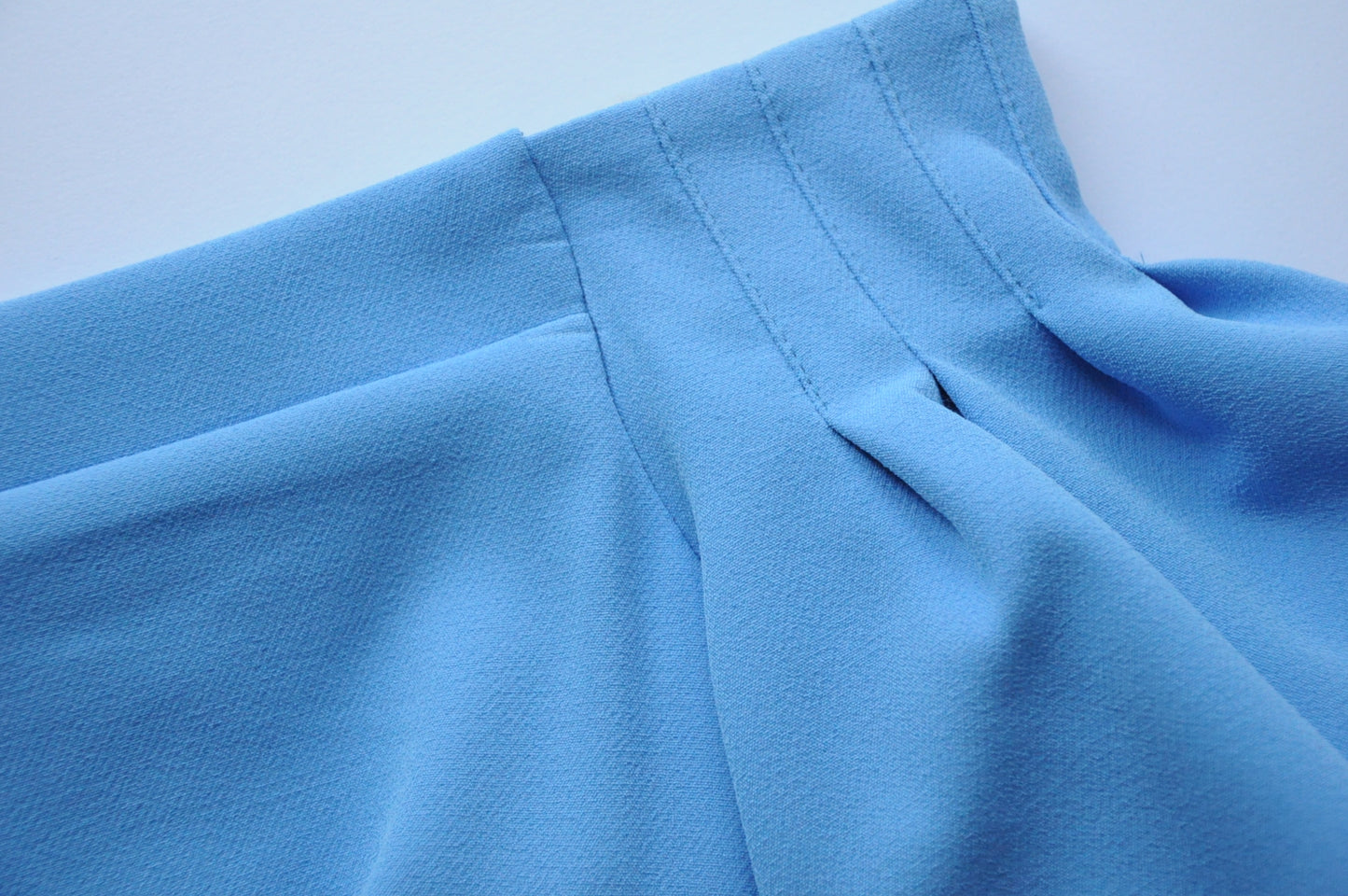 Sky blue off shoulder dress