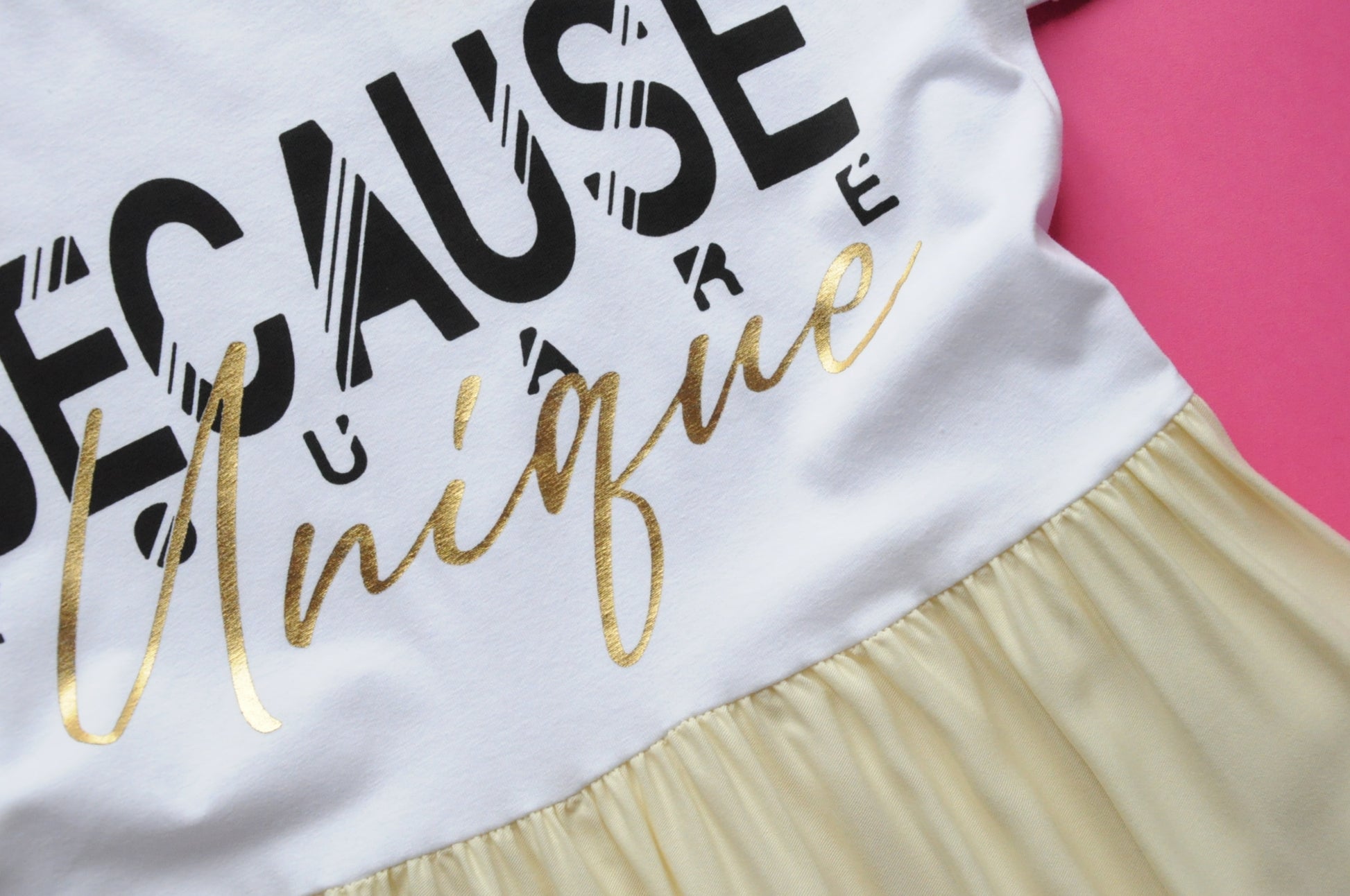"Because you are unique" Swing dress
