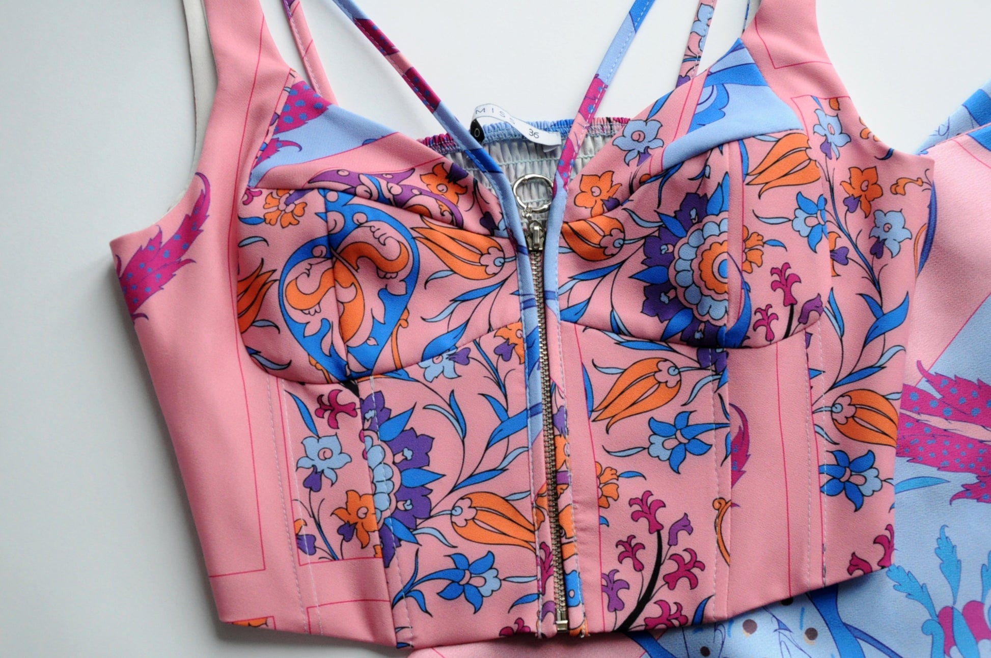 Luxury floral print satin co-ord