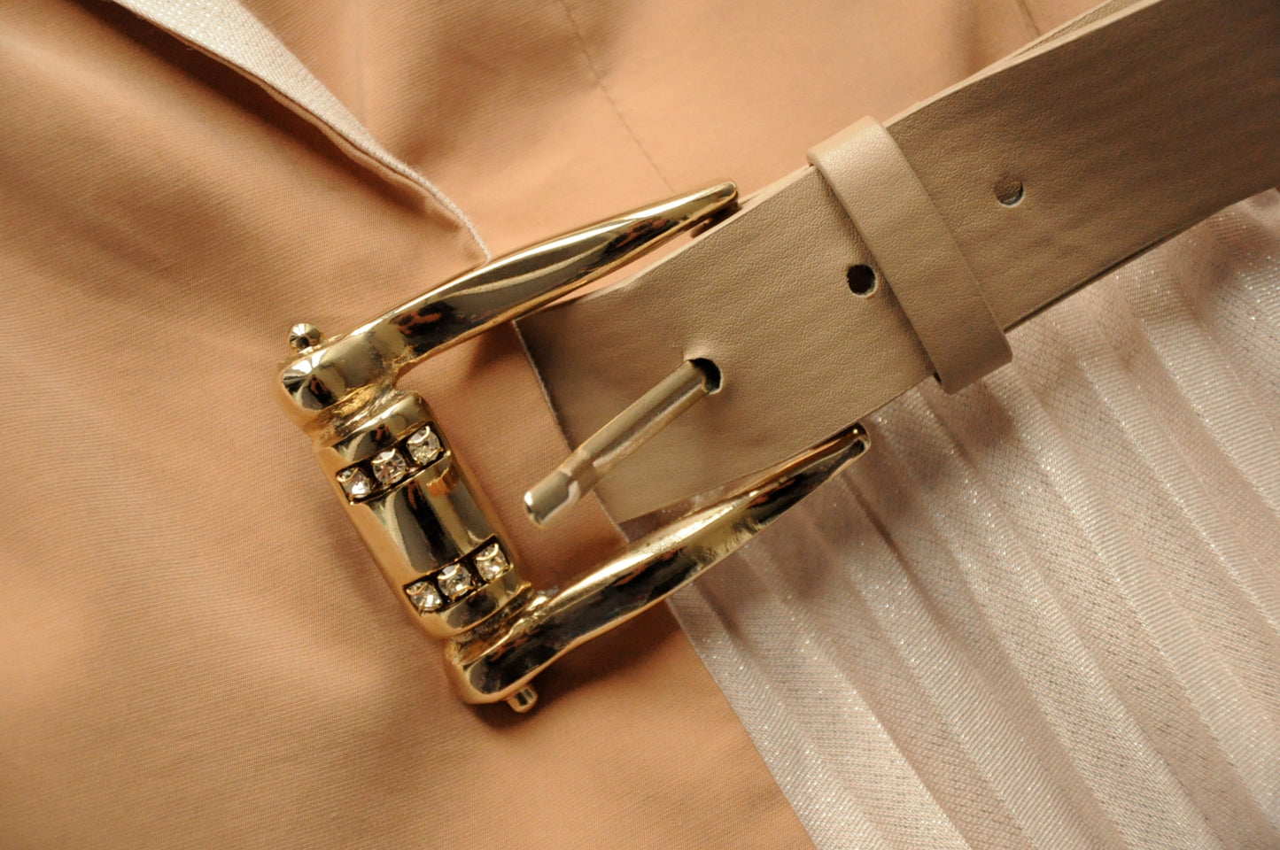 Light brown cutout blazer dress